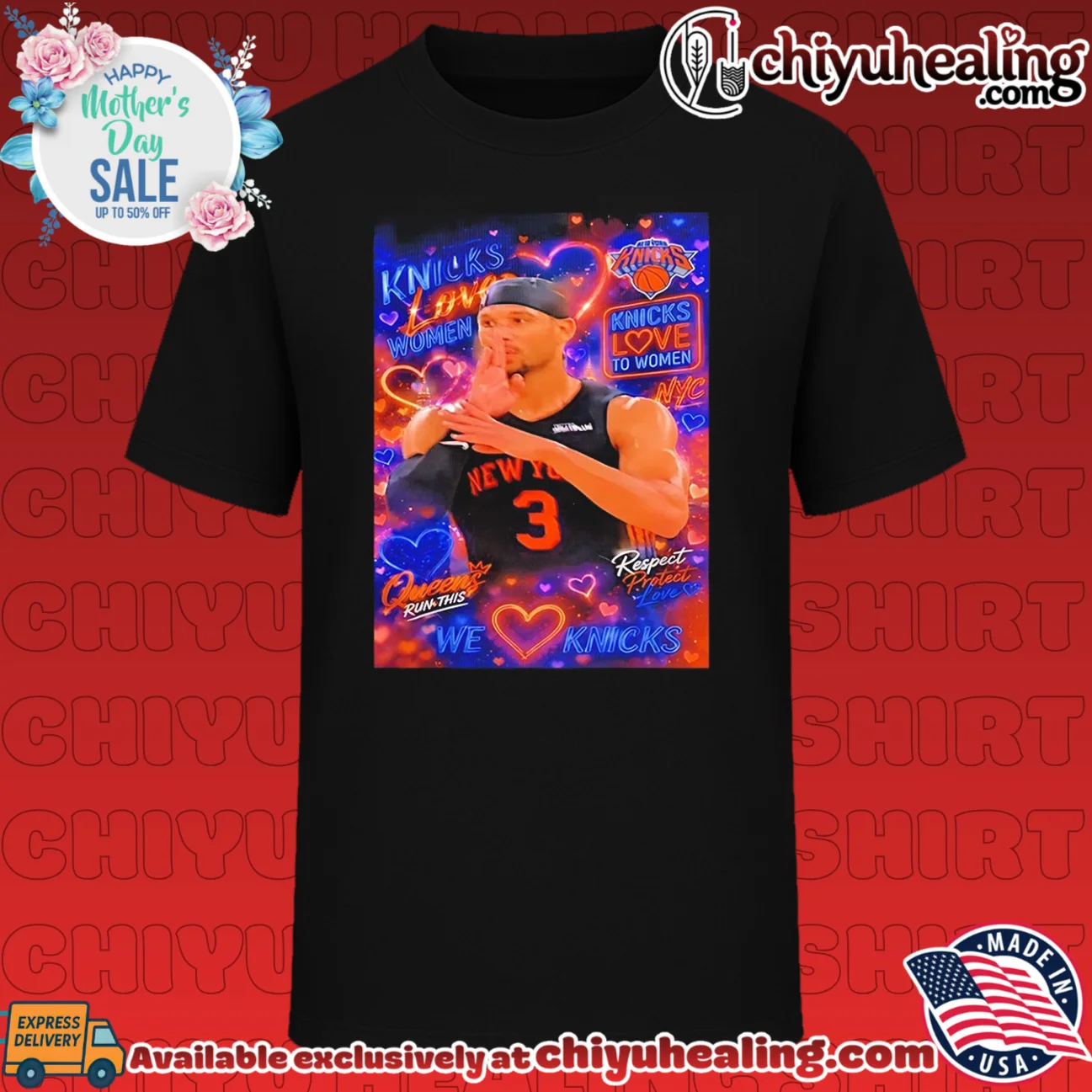 New York Knicks Josh Hart love to women neon shirt & hoodie