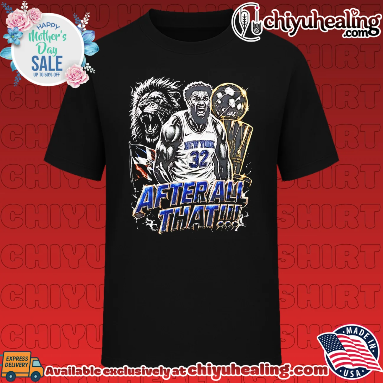 New York Knicks Karl-Anthony Towns after all that vintage shirt & hoodie