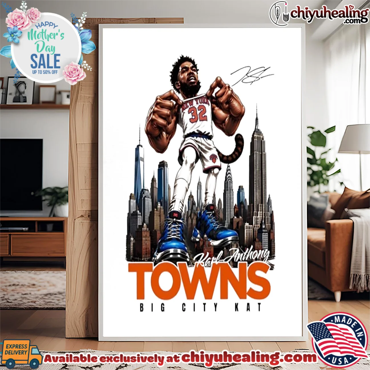 New York Knicks Karl Anthony Towns big city KAT cartoon signature shirt ultimate shirt & hoodie - Everyday Fit New York Knicks Karl Anthony Towns big city KAT cartoon signature shirt