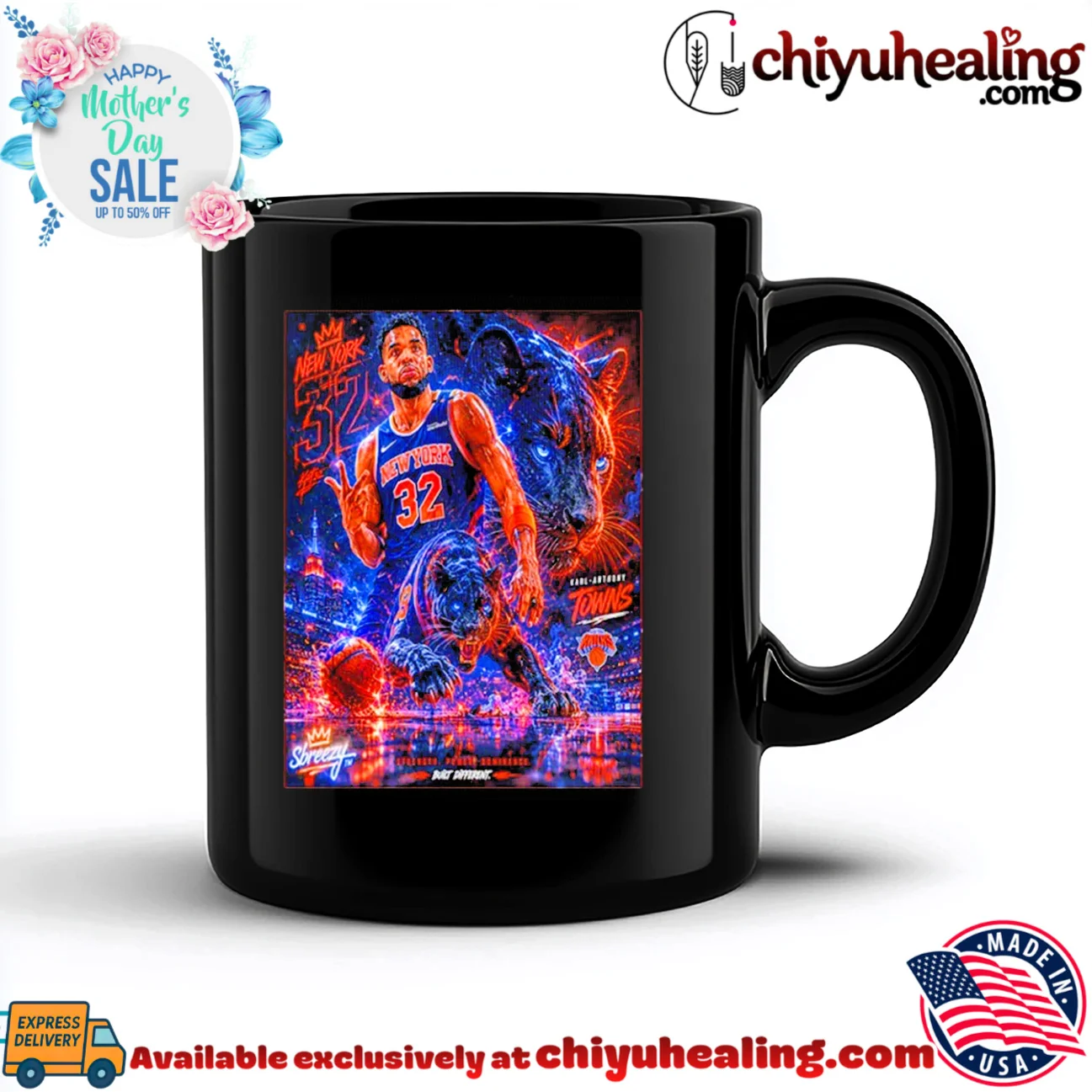 New York Knicks Karl Anthony Towns with graphic panther retro shirt & hoodie - Ultimate Gift Edition New York Knicks Karl Anthony Towns with graphic panther