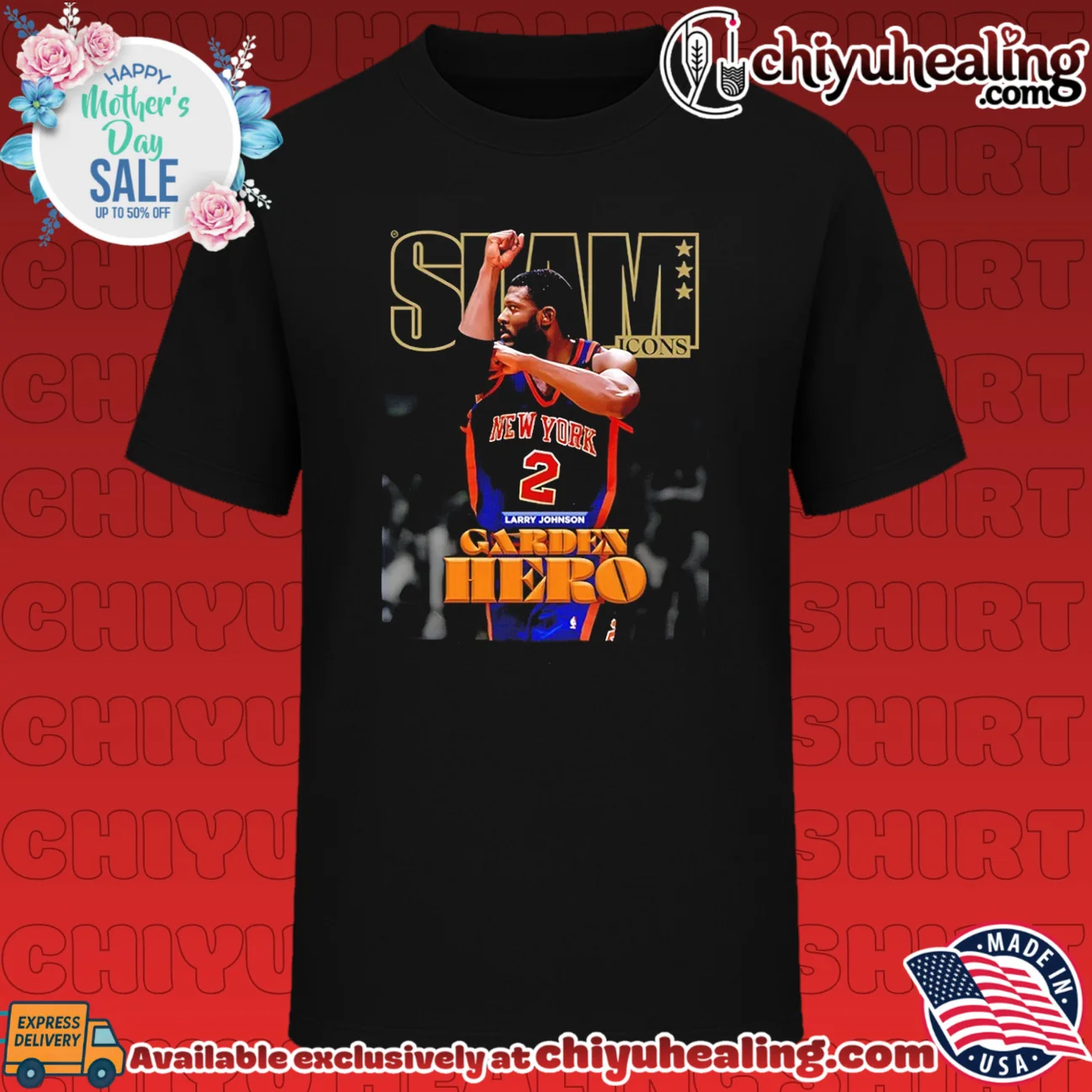 New York Knicks Larry Johnson SLAM Garden Hero