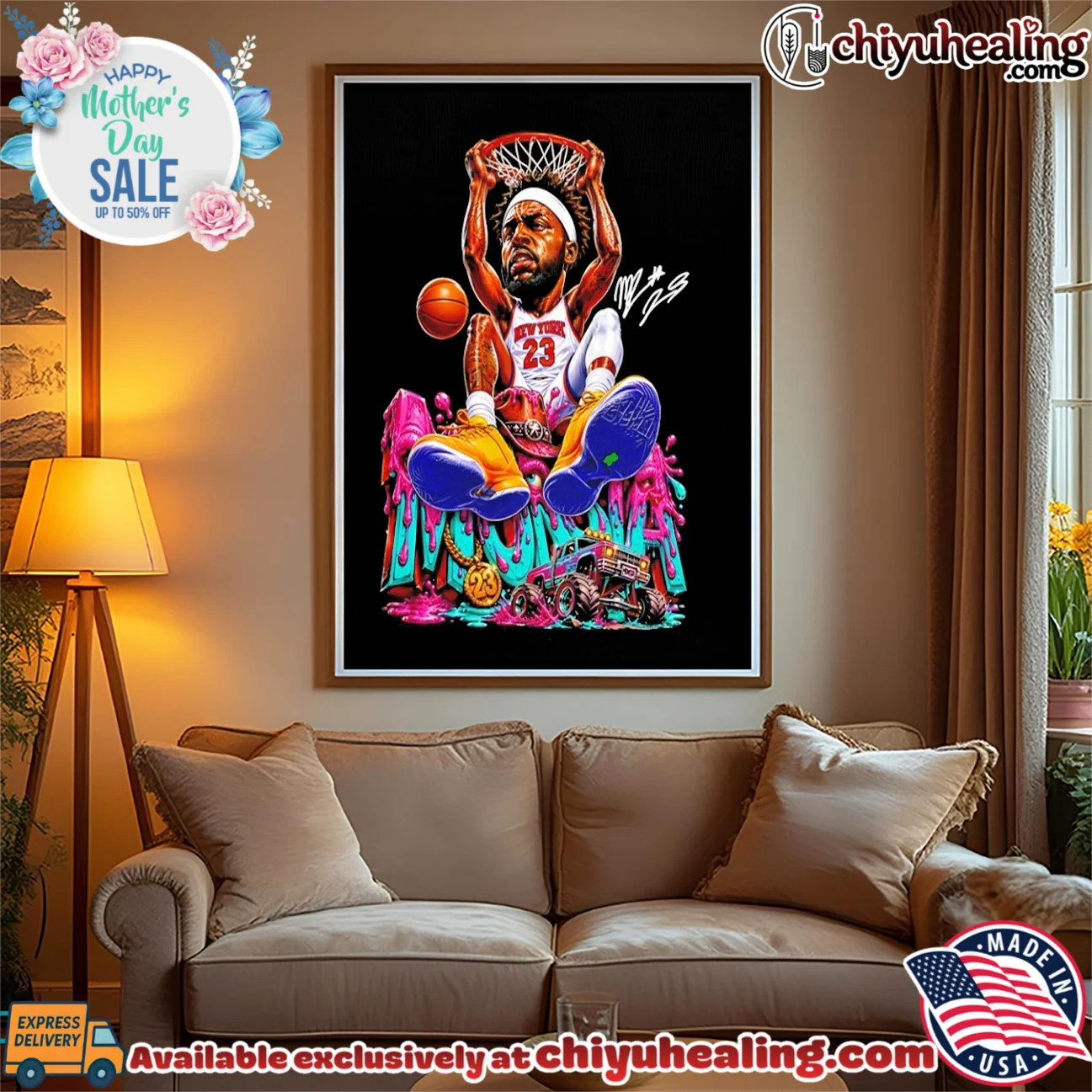 New York Knicks LeBron James digital art poster shirt vintage shirt & hoodie | Limited Stock Edition New York Knicks LeBron James digital art poster shirt