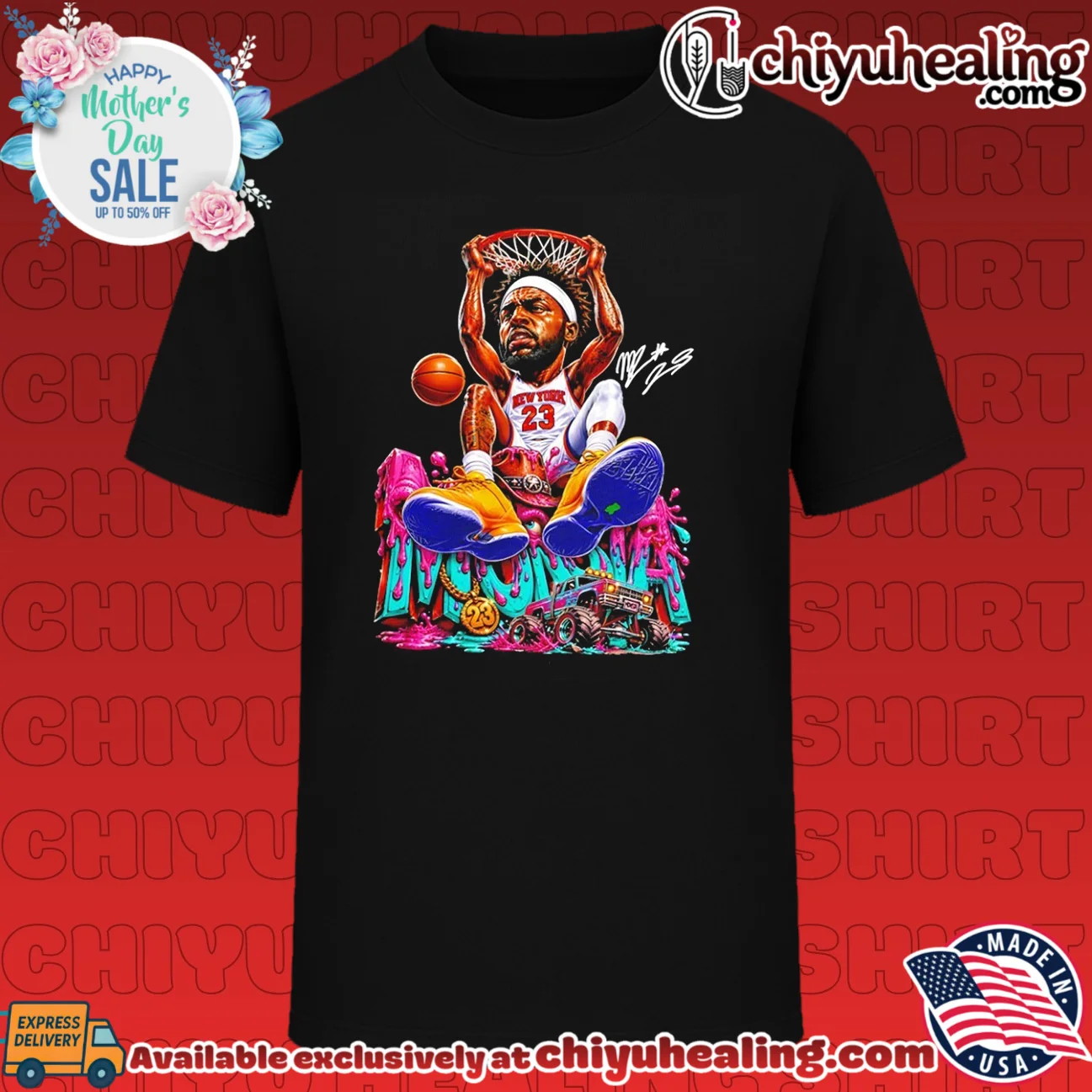 New York Knicks LeBron James digital art poster shirt
