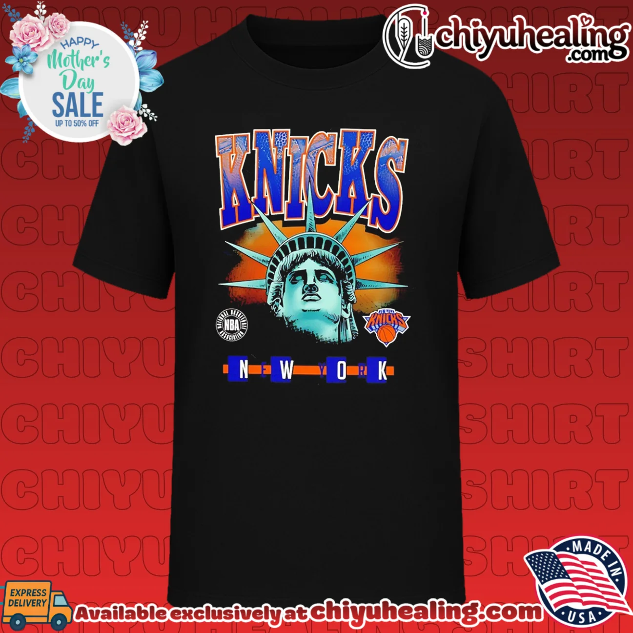 New York Knicks Liberties Statue graphic vintage shirt & hoodie | Limited Stock Edition