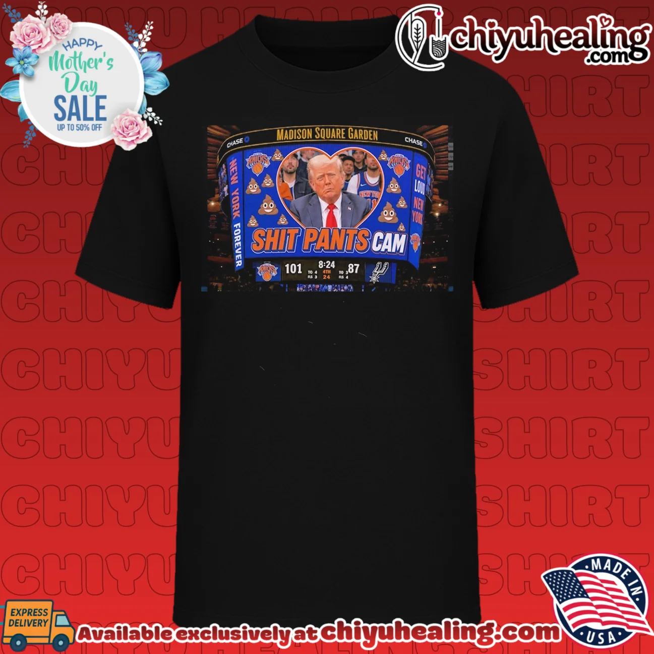 New York Knicks Madison Square Garden shit pants cam of Donald Trump