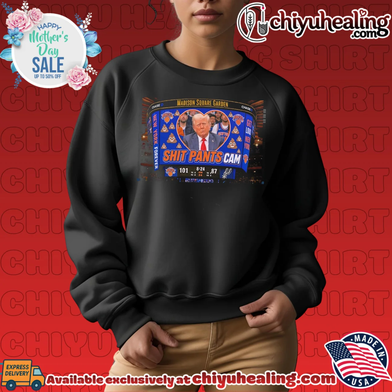 New York Knicks Madison Square Garden shit pants cam of Donald Trump ultimate shirt & hoodie | Iconic Look New York Knicks Madison Square Garden shit pants cam of Donald Trump