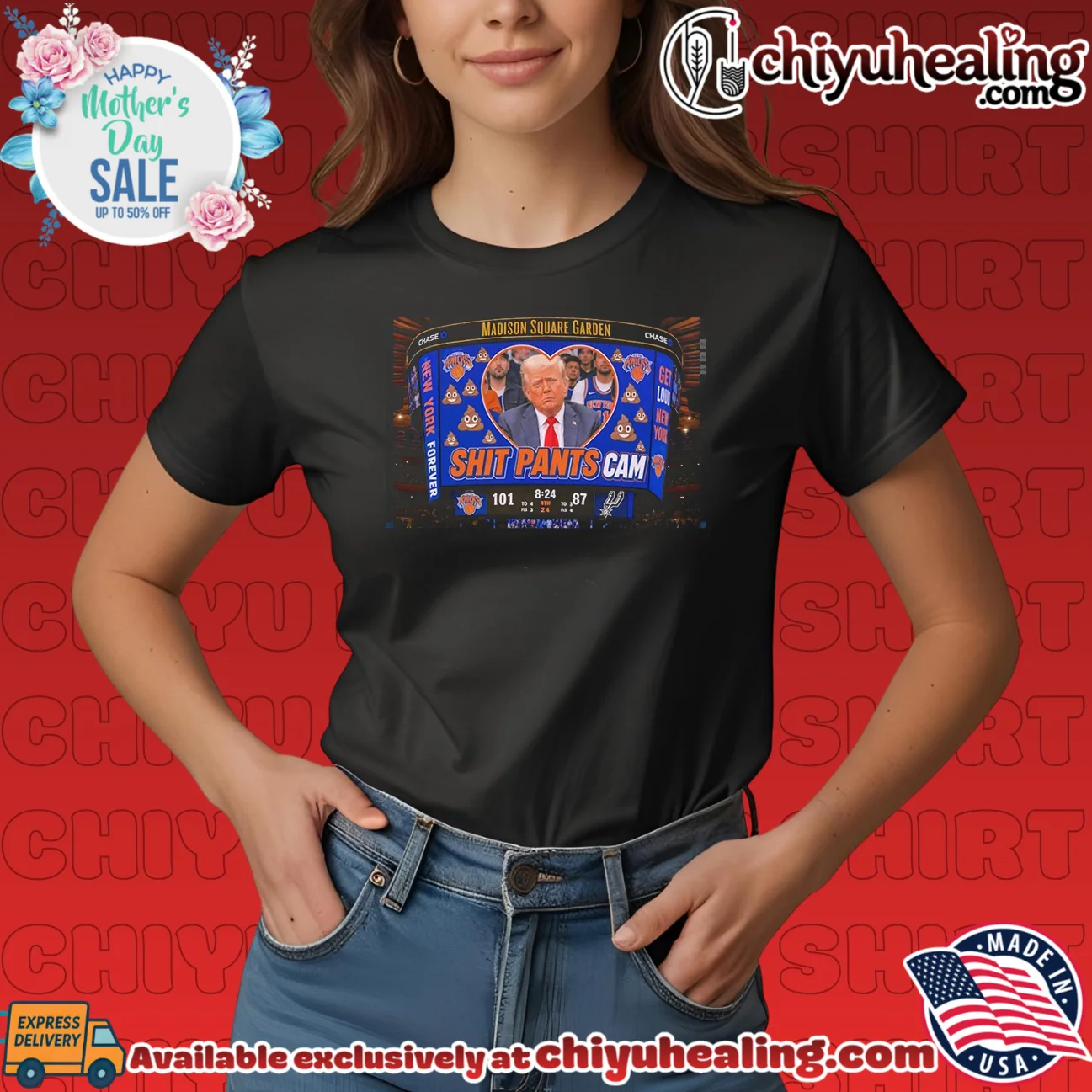 New York Knicks Madison Square Garden shit pants cam of Donald Trump ultimate shirt & hoodie | Iconic Look New York Knicks Madison Square Garden shit pants cam of Donald Trump