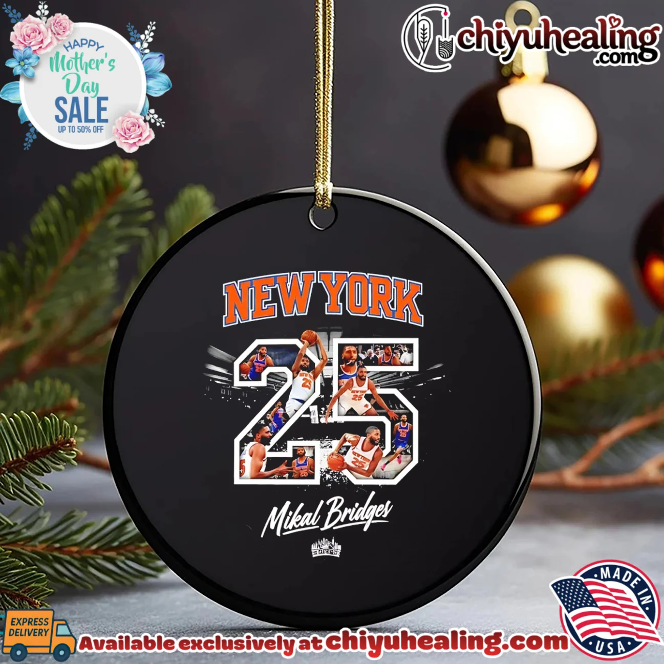 New York Knicks Mikal Bridger number 25 player photo montage shirt bespoke shirt & hoodie - New Arrival New York Knicks Mikal Bridger number 25 player photo montage shirt