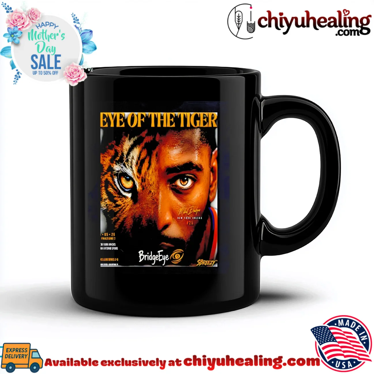 New York Knicks Mikal Bridges eye of the tiger graphic shirt retro shirt & hoodie - Premium Streetwear New York Knicks Mikal Bridges eye of the tiger graphic shirt