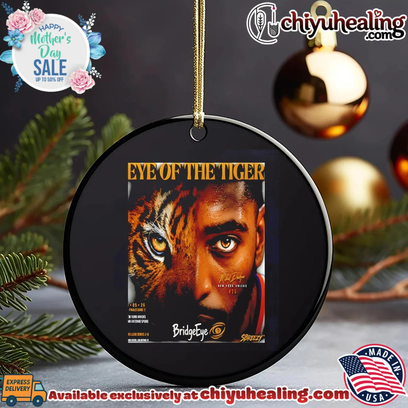 New York Knicks Mikal Bridges eye of the tiger graphic shirt retro shirt & hoodie - Premium Streetwear New York Knicks Mikal Bridges eye of the tiger graphic shirt