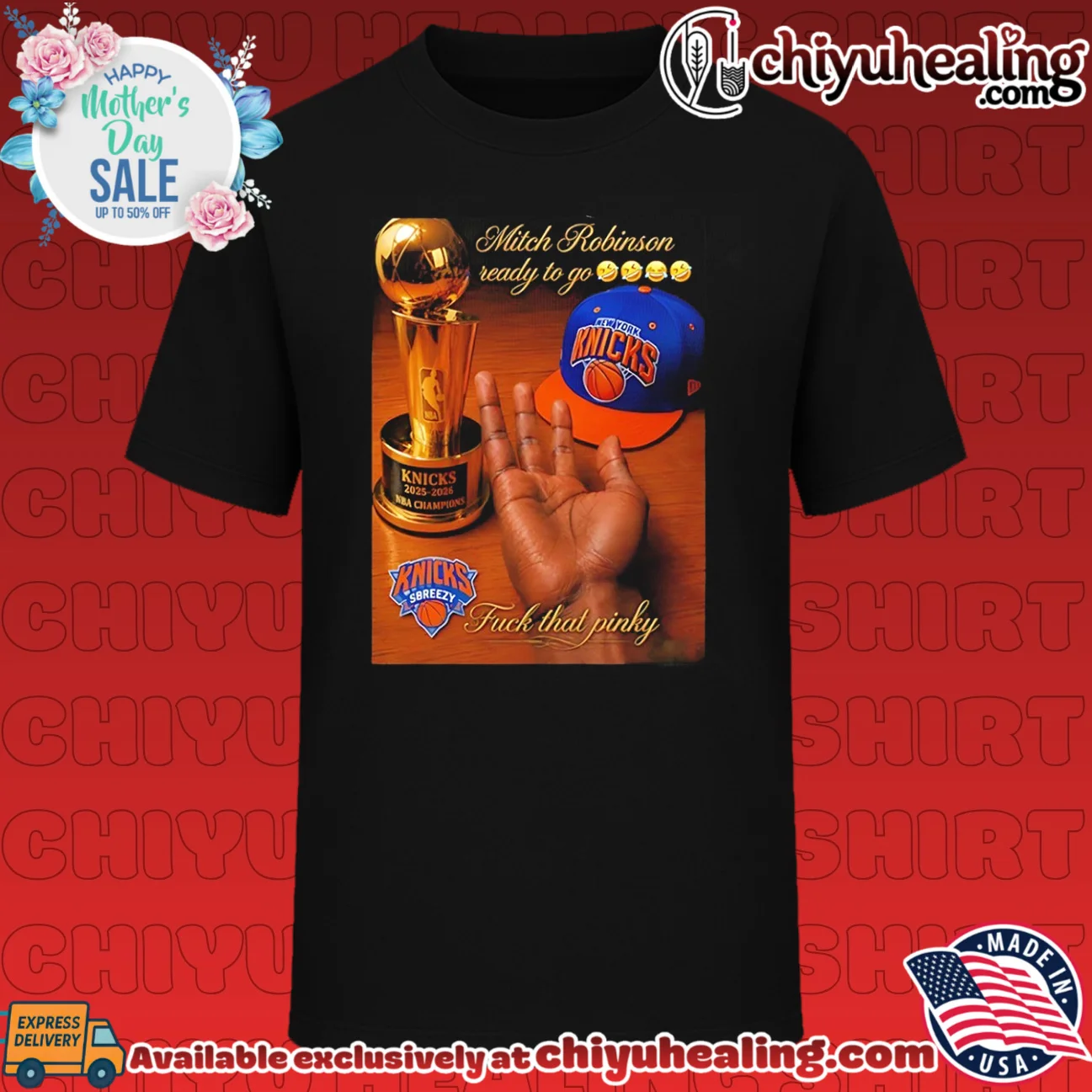New York Knicks Mitch Robinson ready to go fuck that pinky shirt