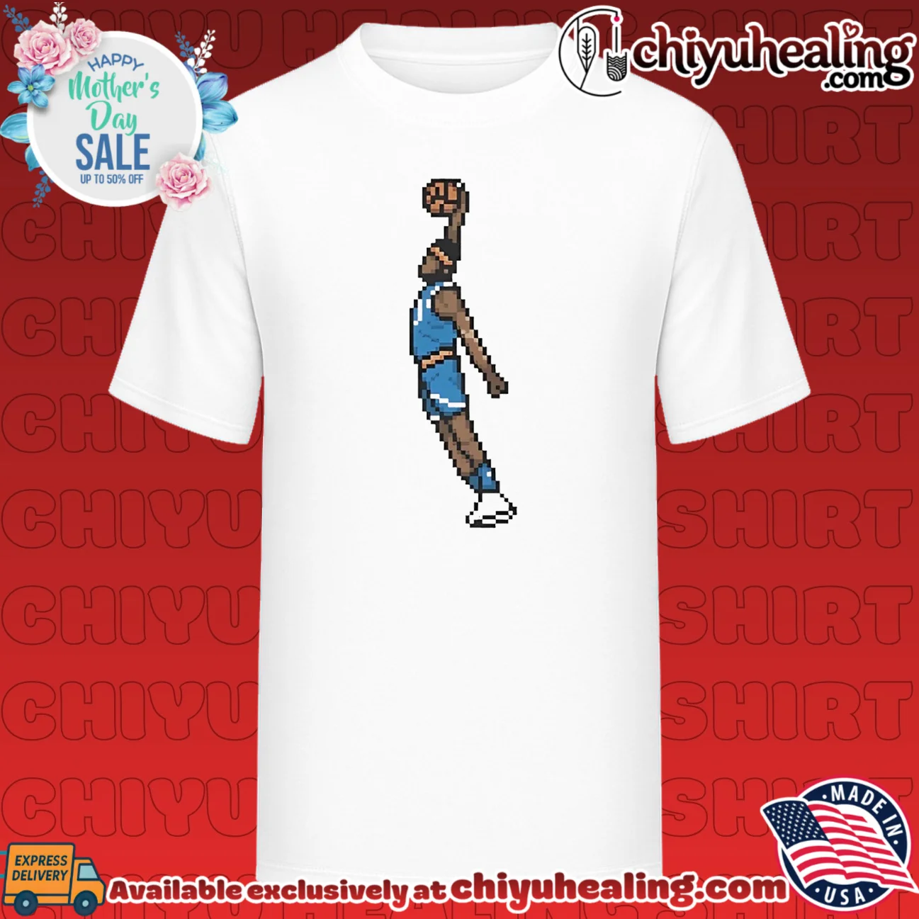 New York Knicks Mitchell Robinson return of the Mitch 8-bit graphic