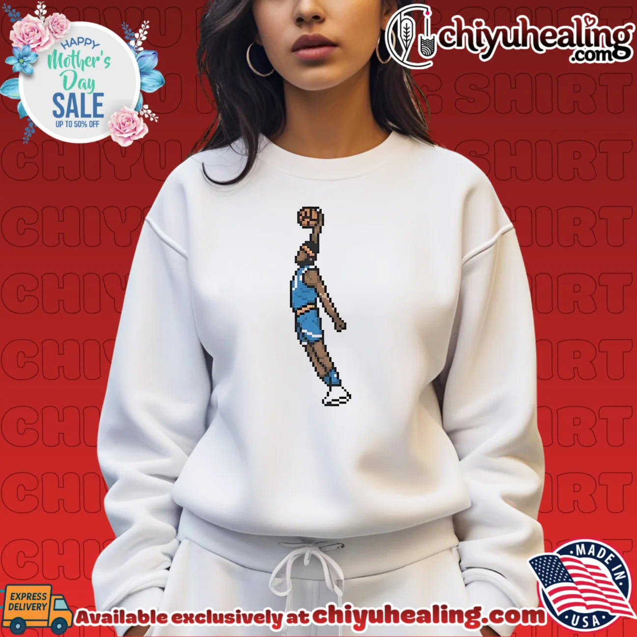 New York Knicks Mitchell Robinson return of the Mitch 8-bit graphic custom shirt & hoodie | Iconic Look New York Knicks Mitchell Robinson return of the Mitch 8-bit graphic