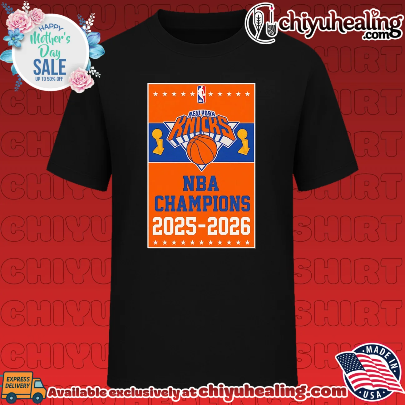 New York Knicks NBA Champions 2025 2026 banner