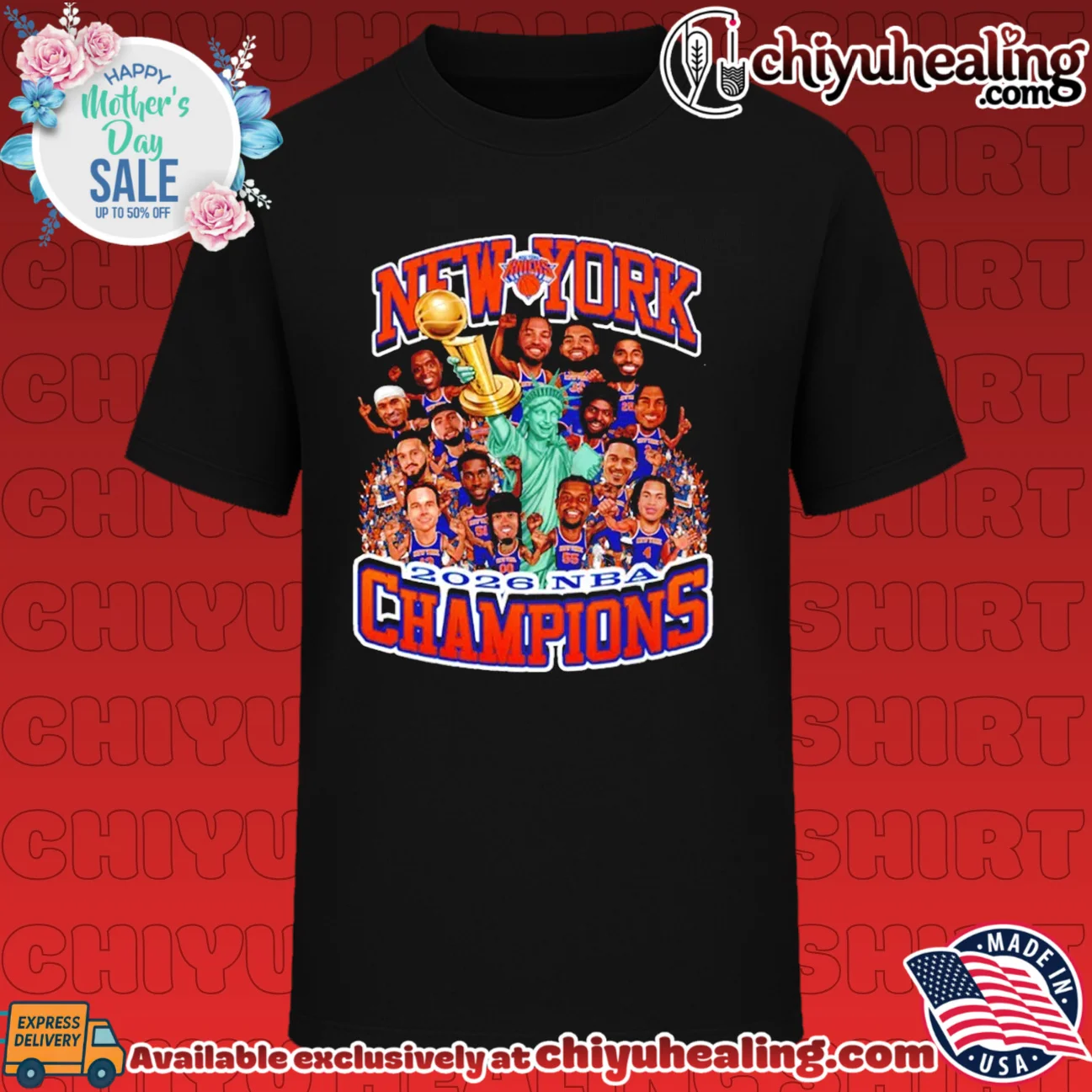 New York Knicks NBA Finals 2026 Champions Caricature