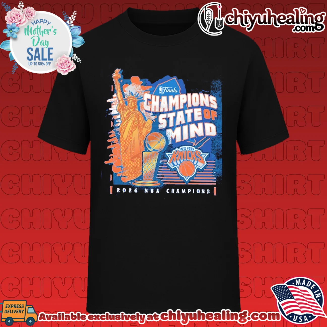 New York Knicks NBA Finals Champions 2026 Statue of Liberty Franklin