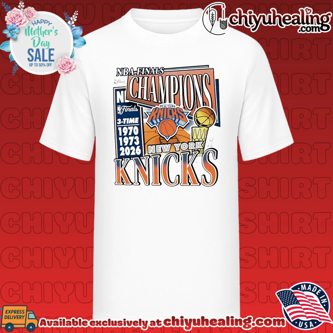 New York Knicks NBA Finals Champions 2026 Three-Time '70 '73 '26