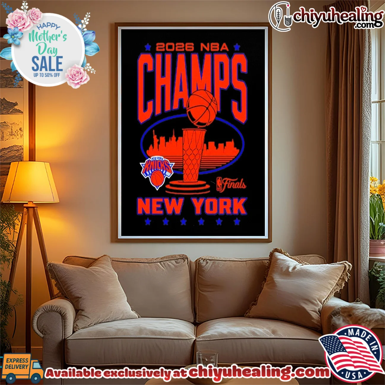 New York Knicks NBA Finals Champions 2026 Trophy Skyline bespoke shirt & hoodie | Collector Series New York Knicks NBA Finals Champions 2026 Trophy Skyline