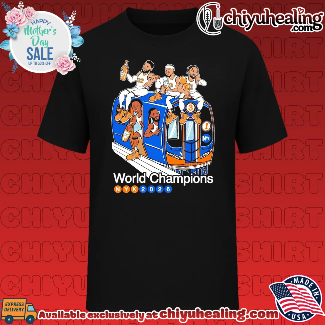 New York Knicks NY World Champions 2026 train