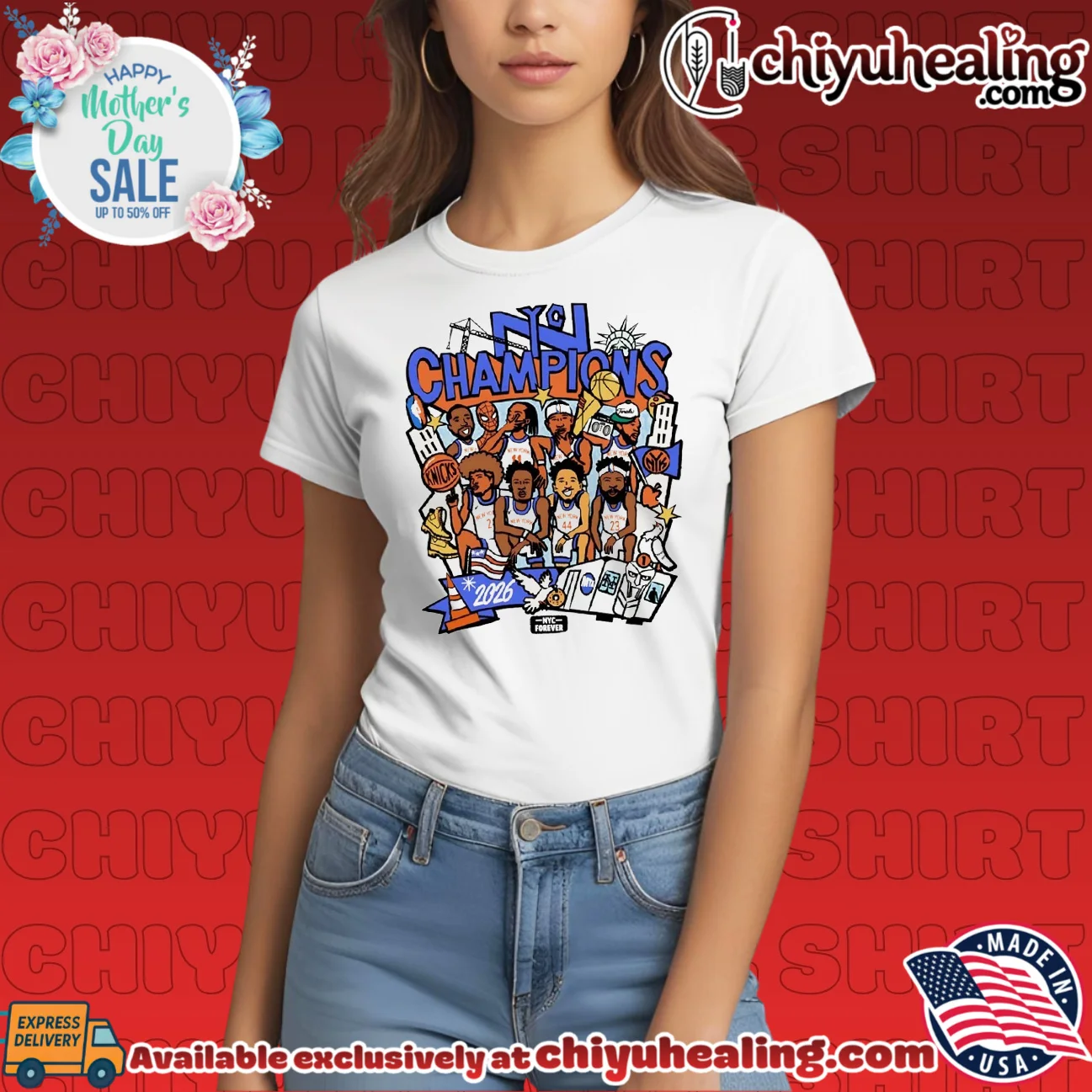 New York Knicks NYC NBA Champions 2026 paint official shirt & hoodie | Aesthetic Apparel New York Knicks NYC NBA Champions 2026 paint