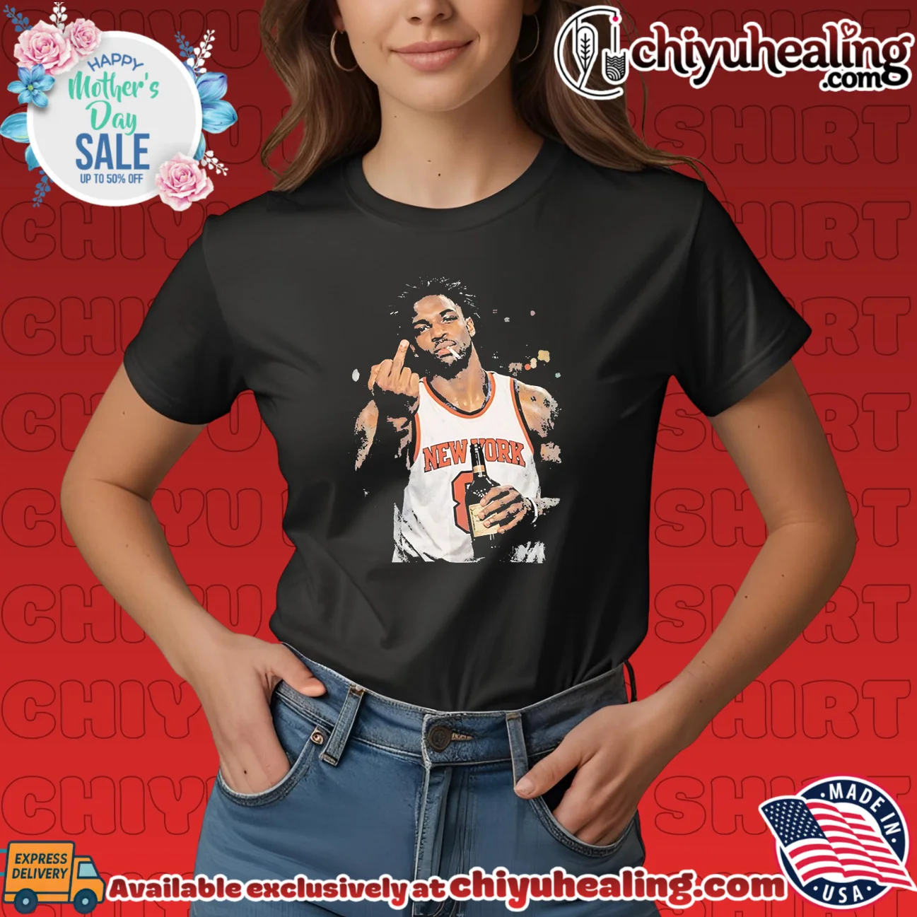 New York Knicks OG Anunoby middle finger iconic shirt & hoodie - Ultimate Tribute Merch New York Knicks OG Anunoby middle finger