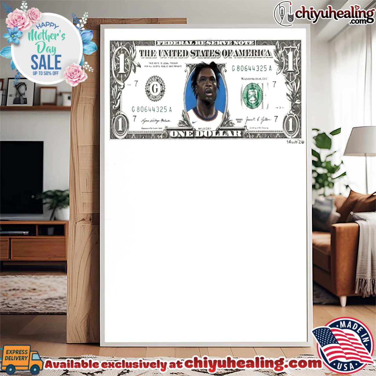 New York Knicks OG Anunoby one dollar OG we trust statement shirt & hoodie | IP Merchandise New York Knicks OG Anunoby one dollar OG we trust