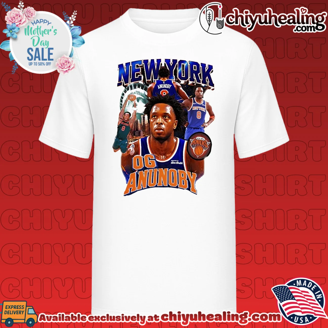 New York Knicks OG Anunoby portrait collage