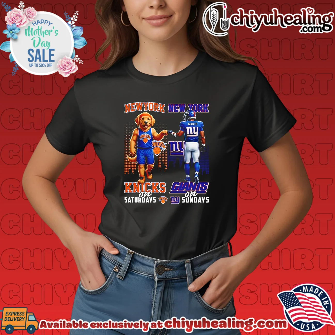 New York Knicks on Saturdays and New York Giants on Sundays shirt essential shirt & hoodie | Exclusive Fan Gear New York Knicks on Saturdays and New York Giants on Sundays shirt