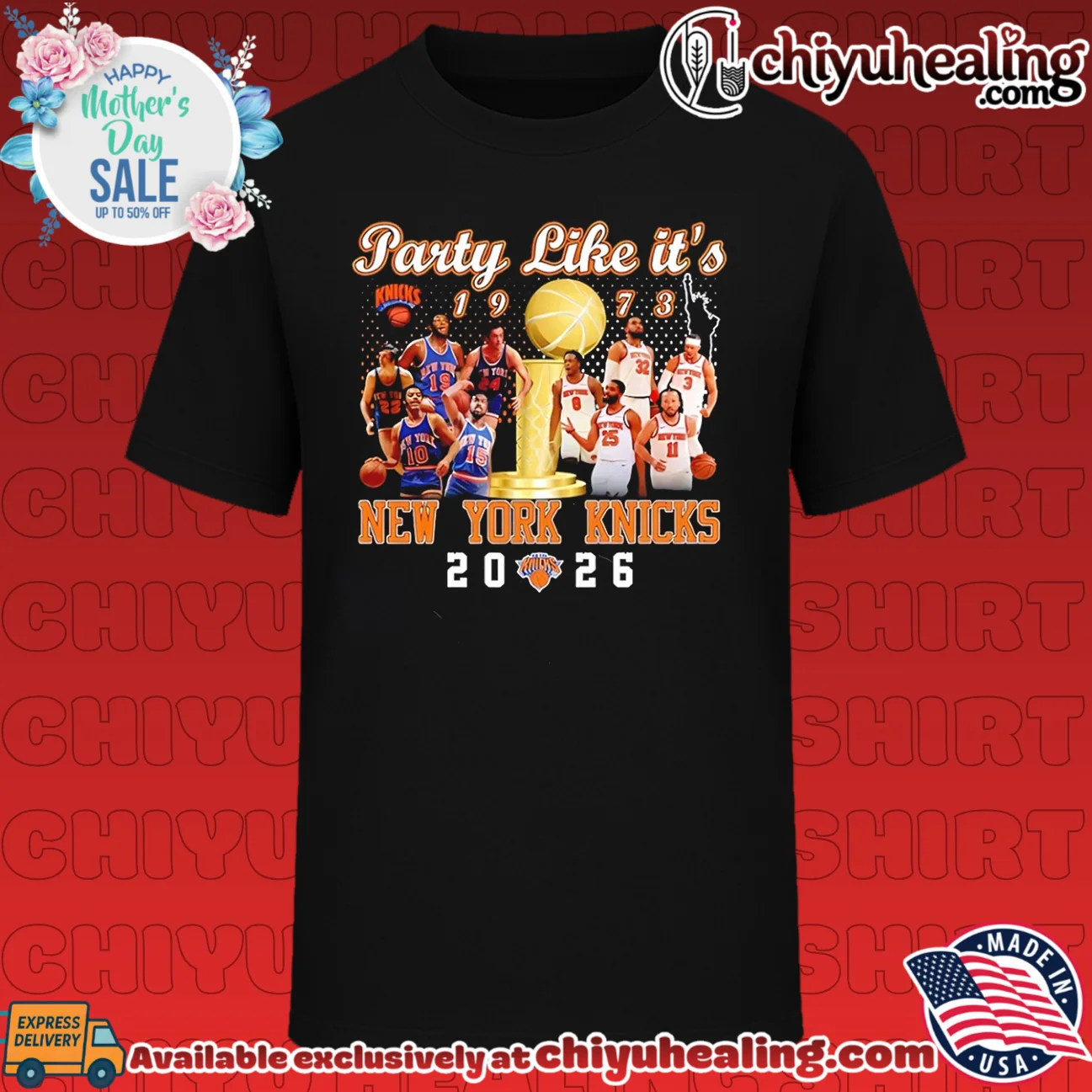 New York Knicks party like it's 1973 graphic shirt
