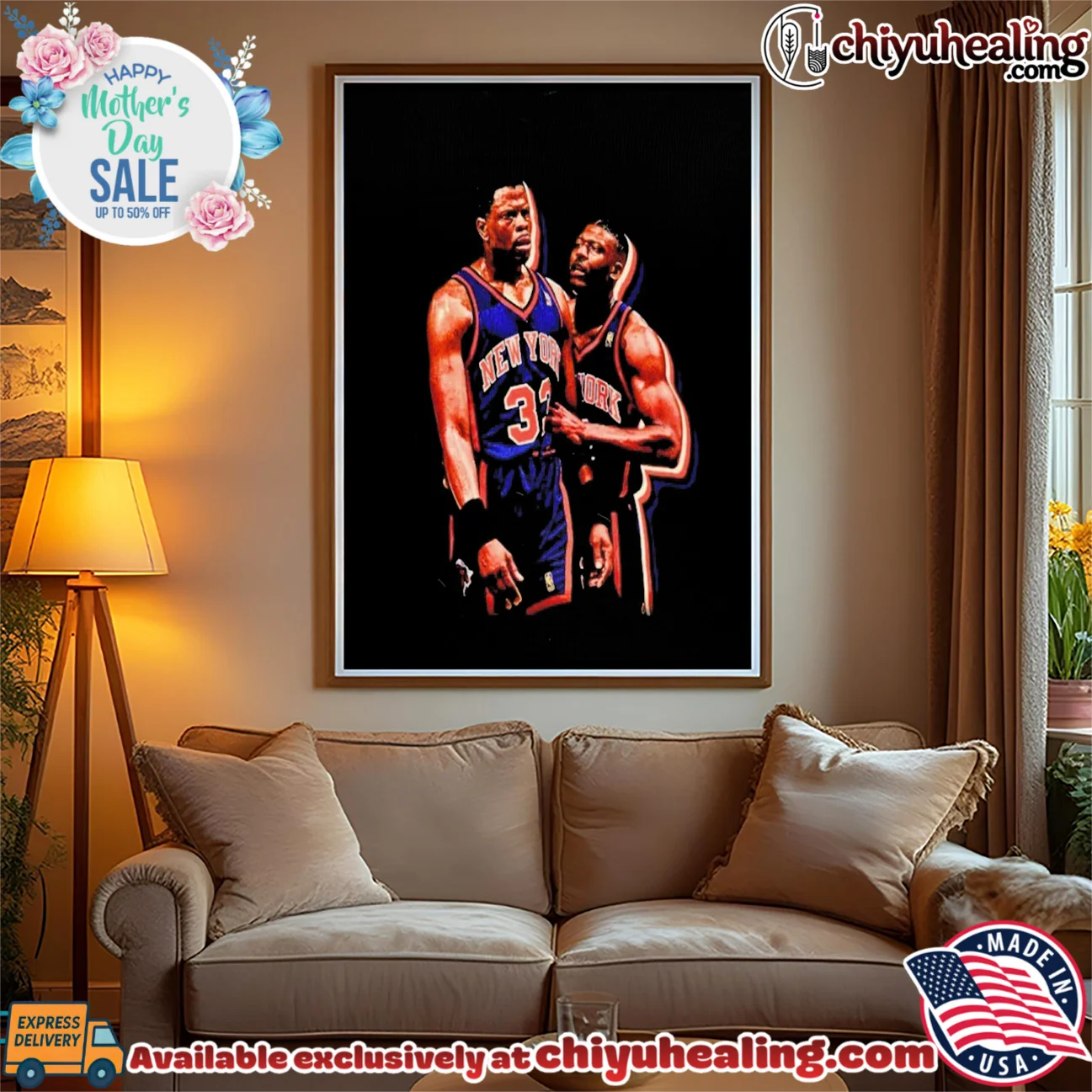 New York Knicks Patrick Ewing and John Starks vintage signature shirt & hoodie | Limited Stock Edition New York Knicks Patrick Ewing and John Starks vintage