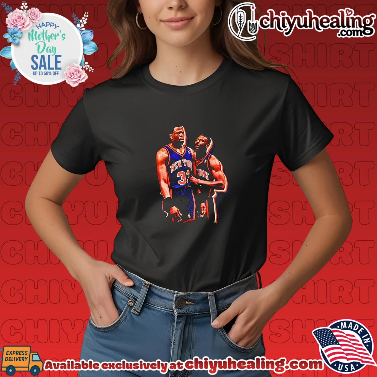 New York Knicks Patrick Ewing and John Starks vintage signature shirt & hoodie | Limited Stock Edition New York Knicks Patrick Ewing and John Starks vintage