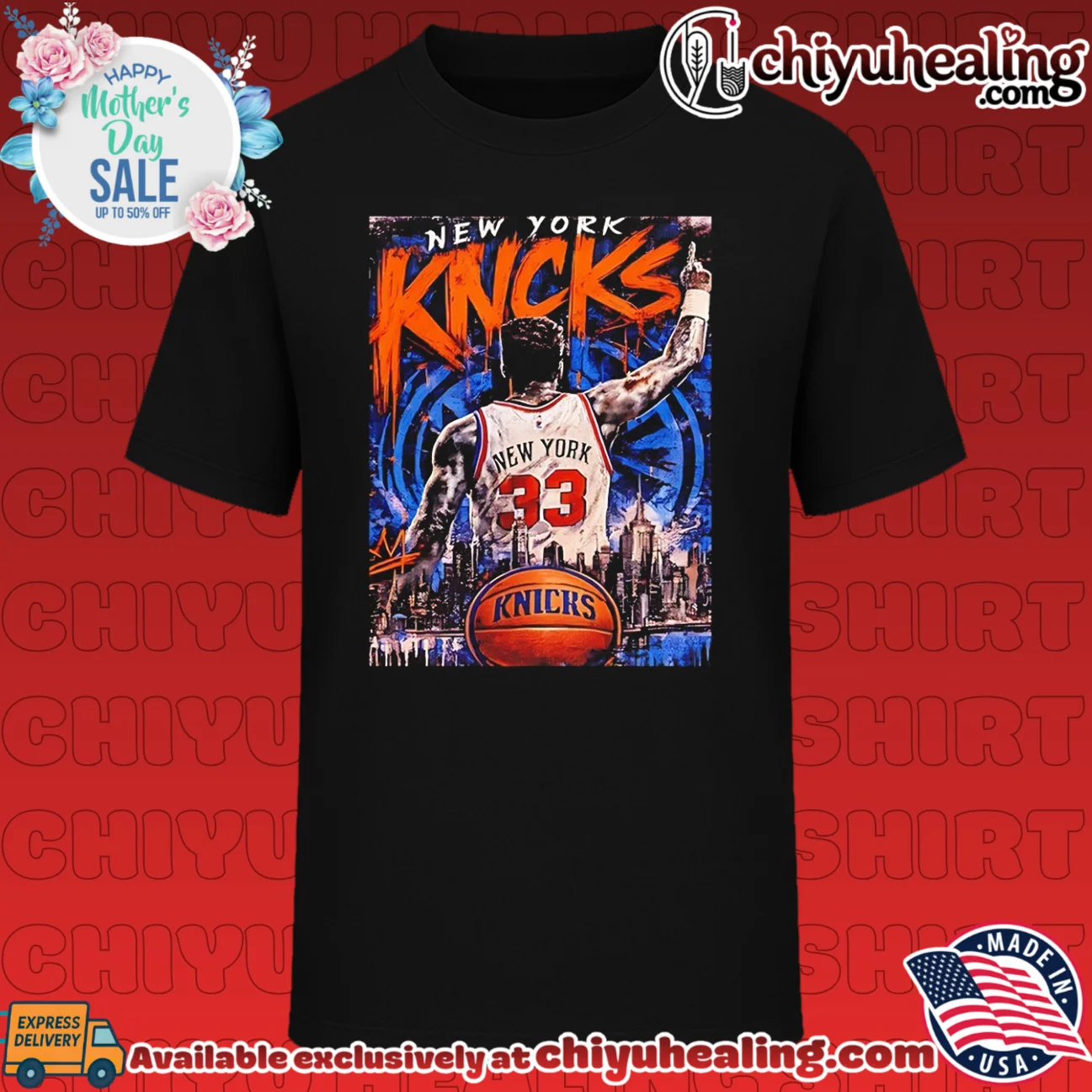New York Knicks Patrick Ewing jersey retro shirt & hoodie