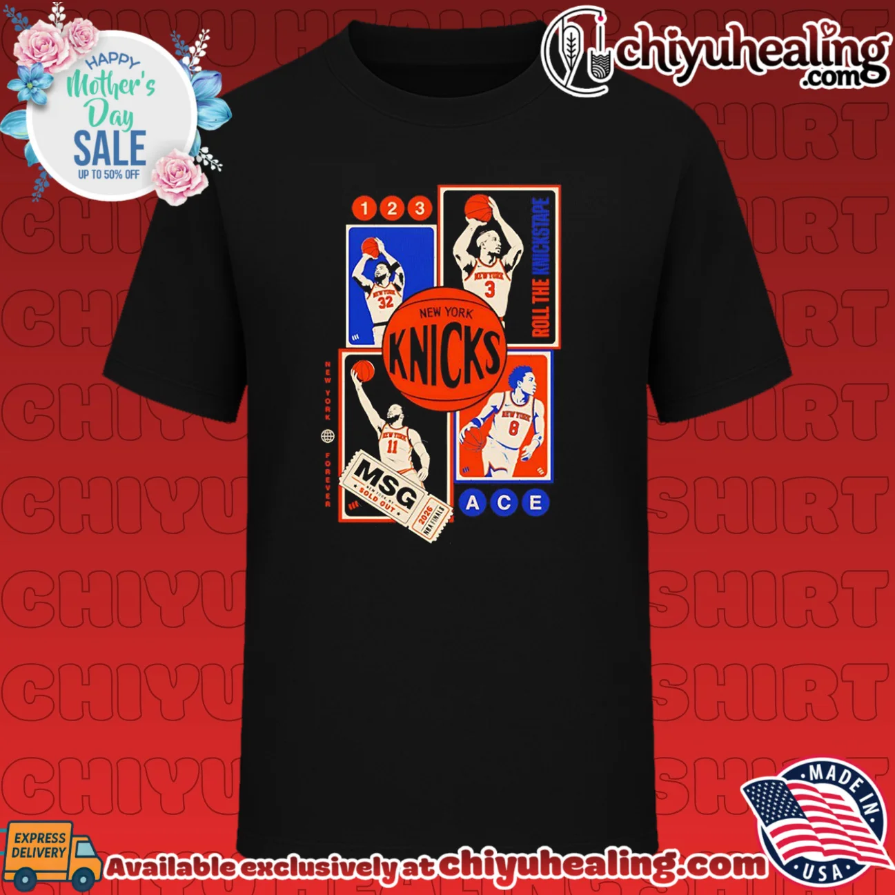 New York Knicks Roll The Knickstape MSG comic shirt