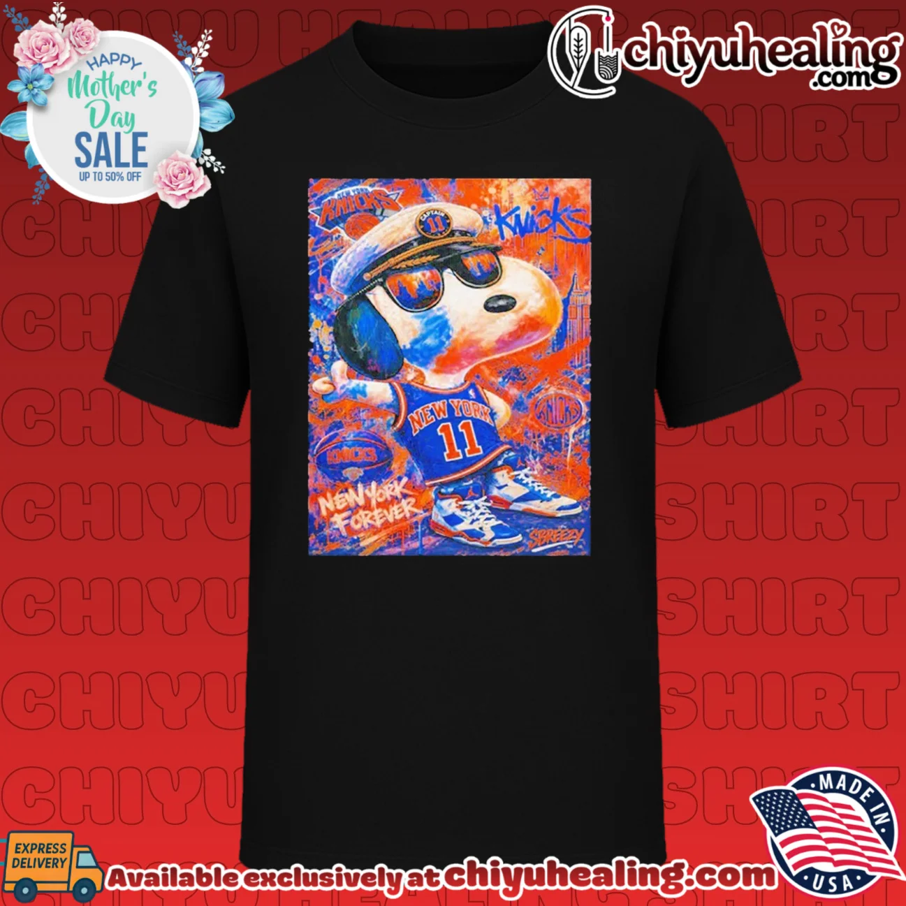 New York Knicks Snoopy New York forever vintage