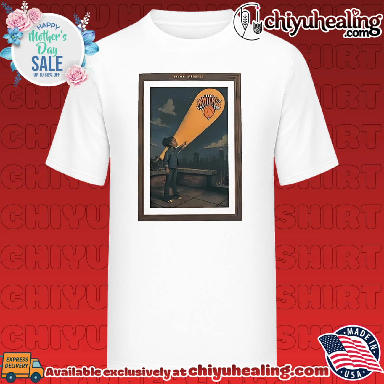 New York Knicks spotlight graphic shirt