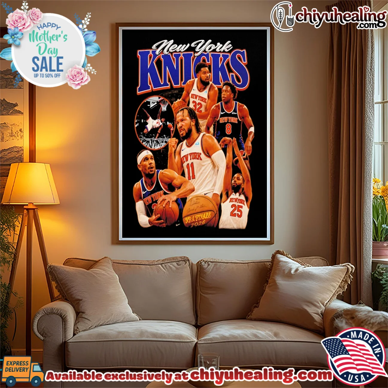 New York Knicks Starting Five 2026 NBA Finals authentic shirt & hoodie | Limited Stock Edition New York Knicks Starting Five 2026 NBA Finals