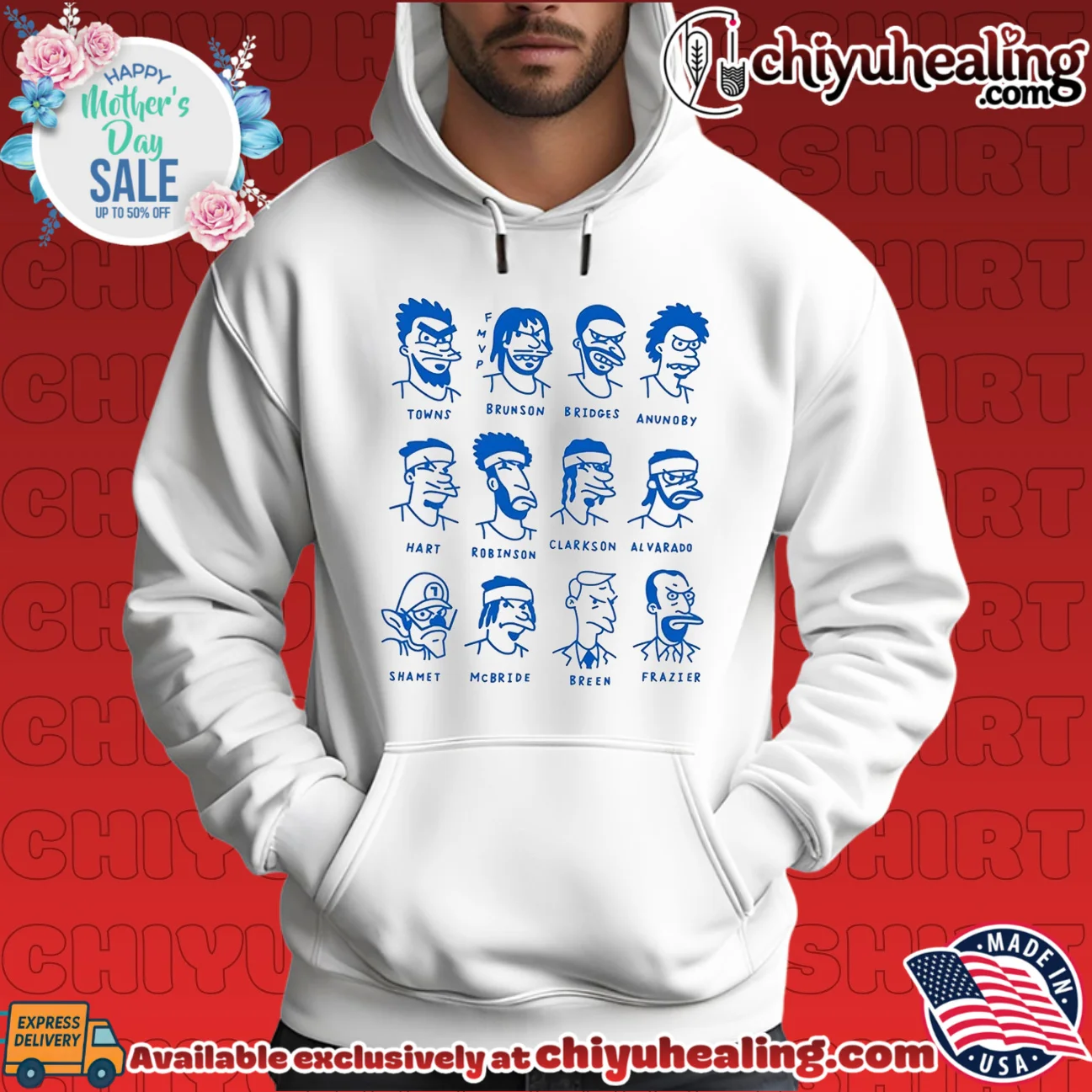 New York Knicks team of destiny cartoon roster shirt & hoodie New York Knicks team of destiny cartoon roster shirt & hoodie