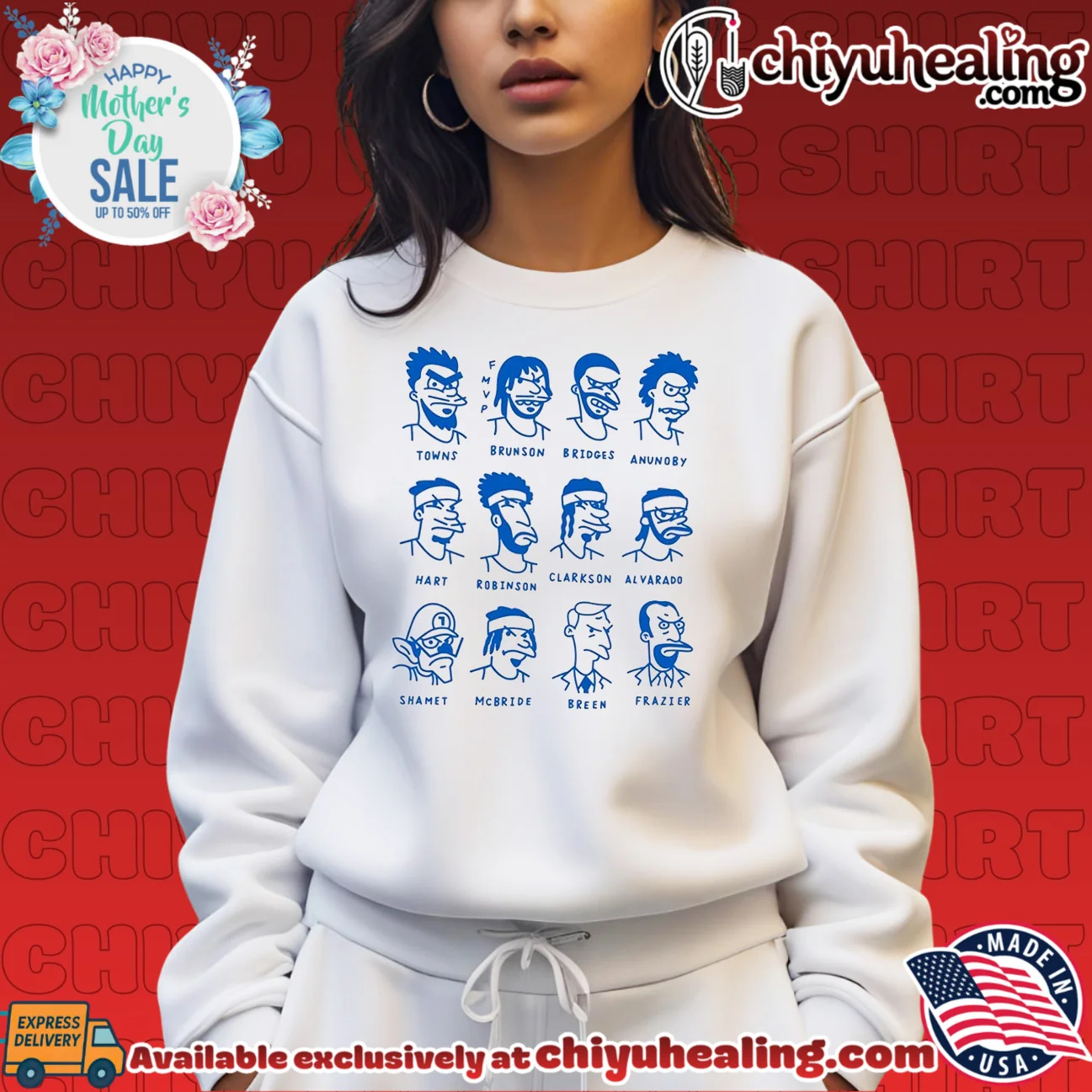 New York Knicks team of destiny cartoon roster shirt & hoodie New York Knicks team of destiny cartoon roster