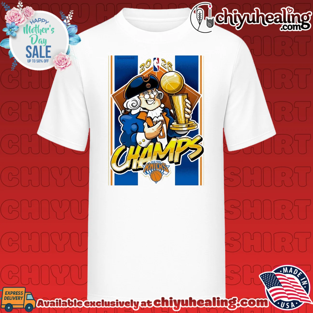 New York Knicks the 2026 NBA Champs mascot