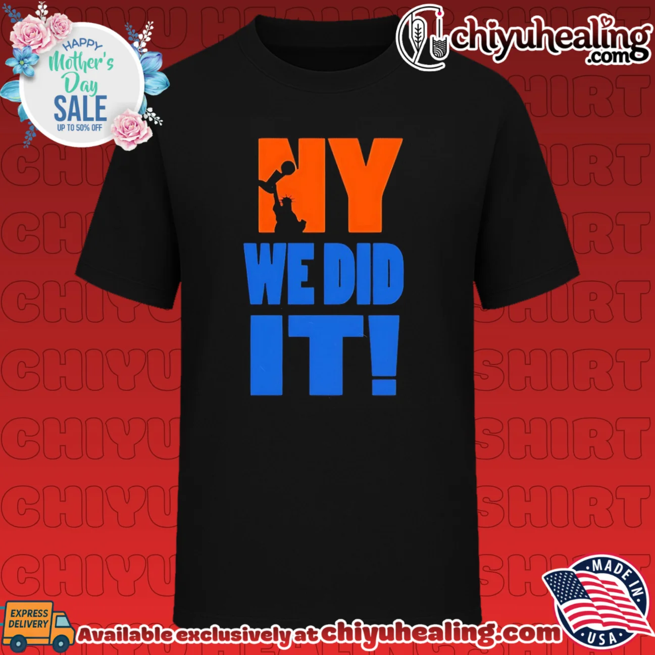New York Knicks we did it graphic