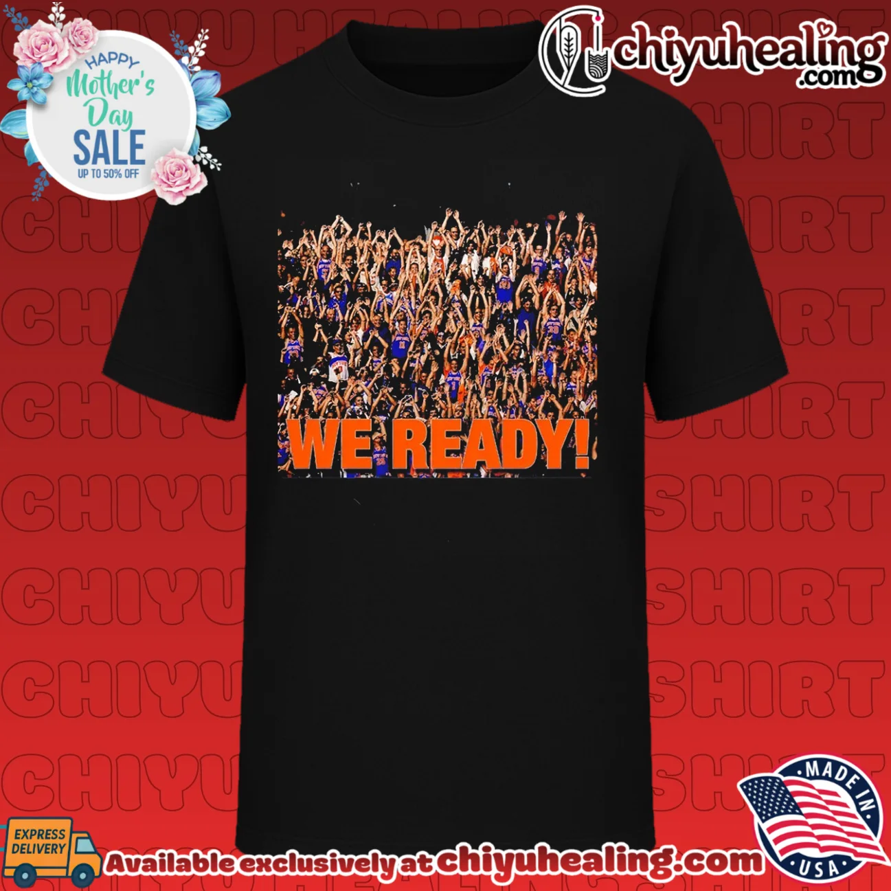 New York Knicks we ready cheering crowd of fans