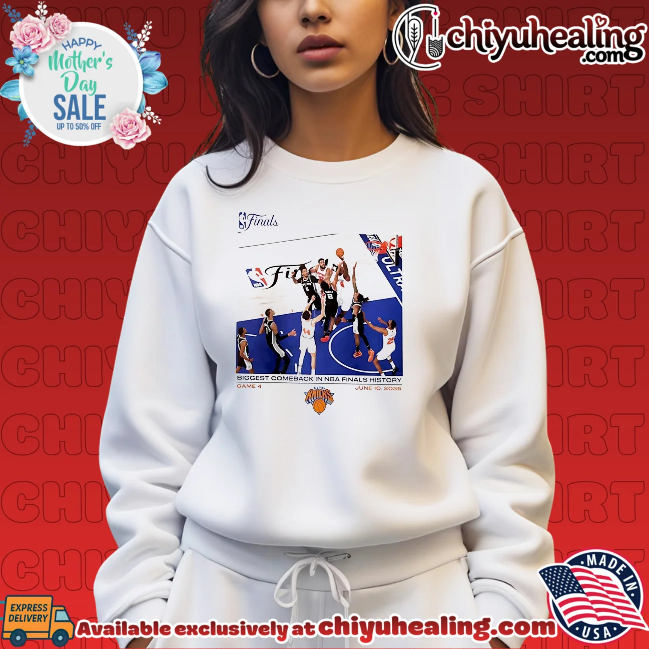New York Knicks White 2026 NBA Finals Biggest Comeback OG Game Winner retro shirt & hoodie - The Fan Collection New York Knicks White 2026 NBA Finals Biggest Comeback OG Game Winner