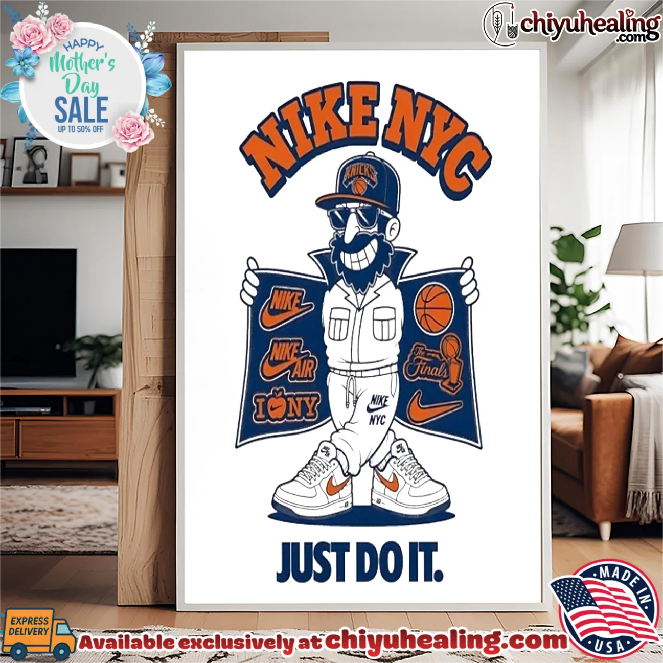 New York Knicks x Nike just do it bespoke shirt & hoodie | Iconic Look New York Knicks x Nike just do it