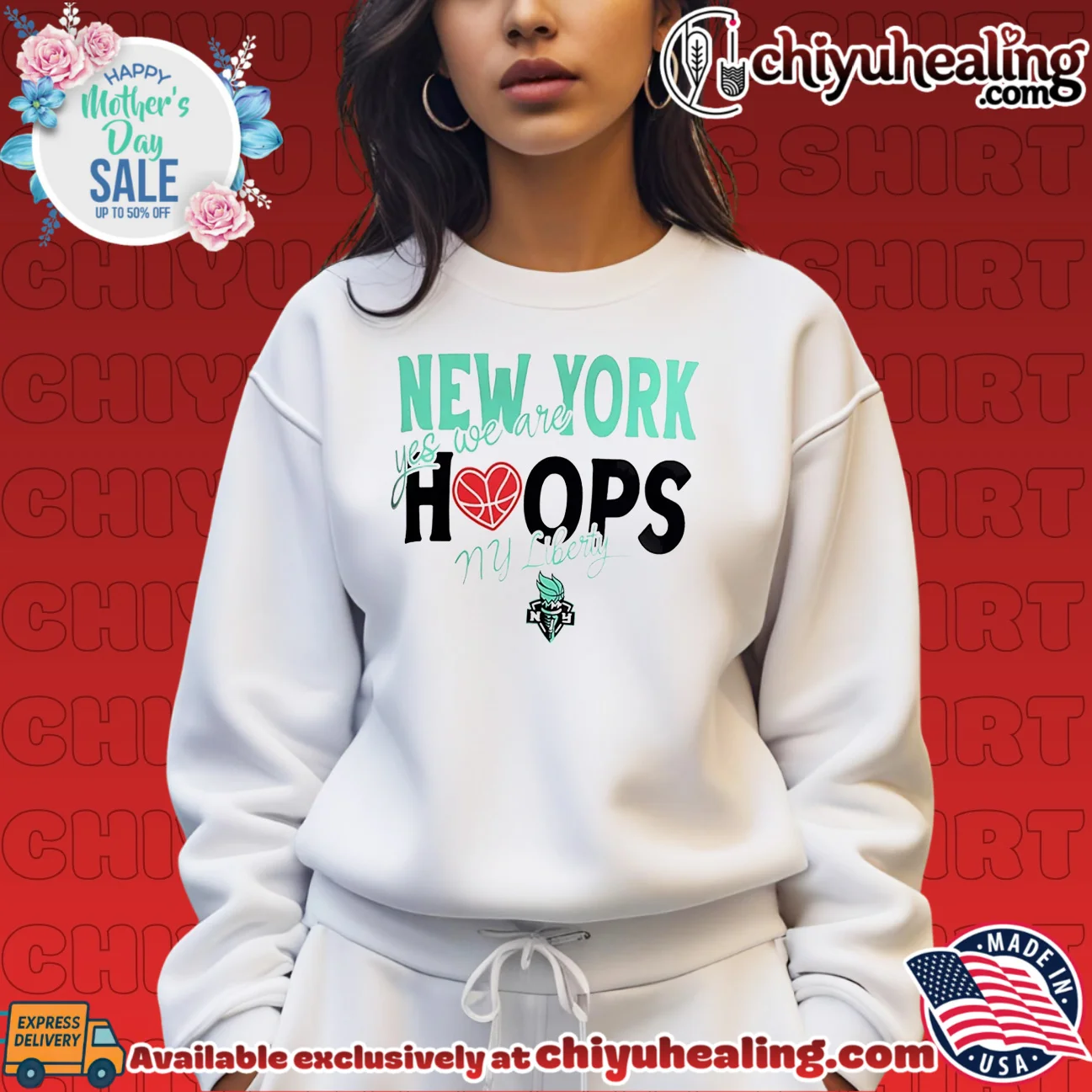 New York Liberty Hoops yes we are NY Liberty authentic shirt & hoodie - New Arrival New York Liberty Hoops yes we are NY Liberty