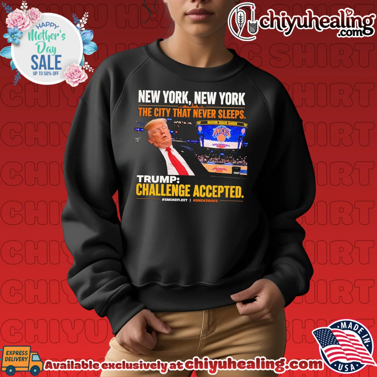 New York the city that never sleeps Trump challenge accepted retro custom shirt & hoodie - Urban Fashion New York the city that never sleeps Trump challenge accepted retro