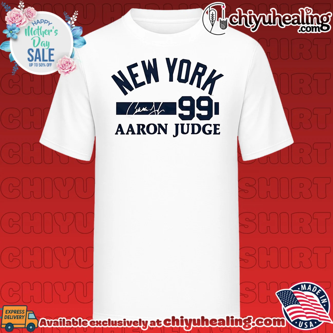 New York Yankees Aaron Judge Signature Name & Number