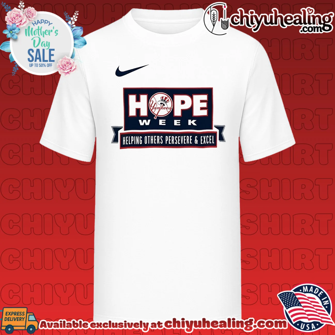 New York Yankees Hope Week 2026 helping other persevere and excel shirt & hoodie