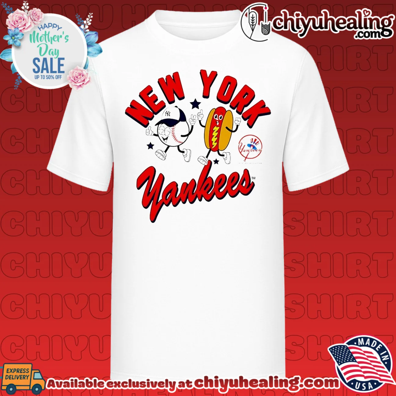 New York Yankees HotDog Preschool Snack cartoon