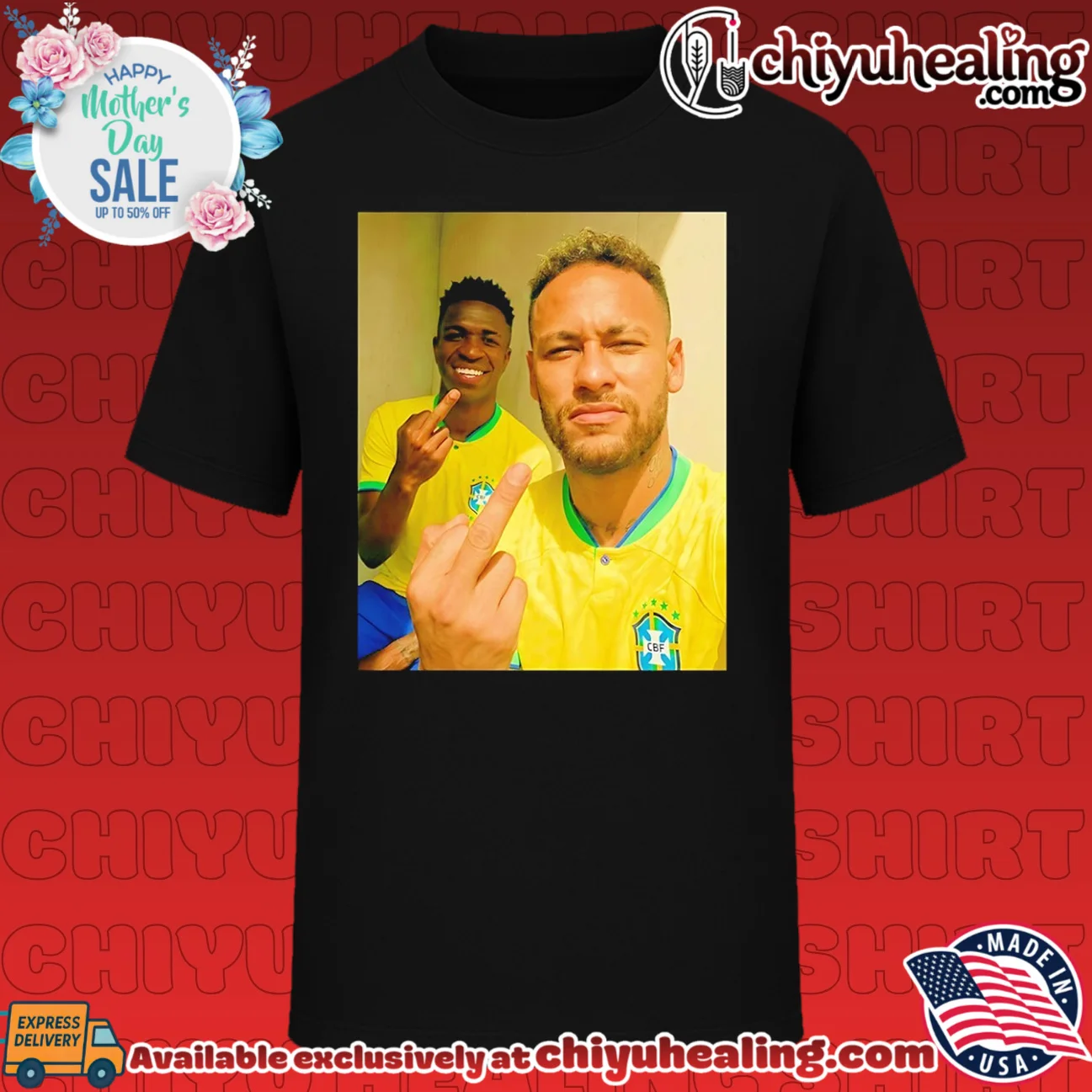 Neymar Jr and Vinicius Jr middle finger shirt & hoodie