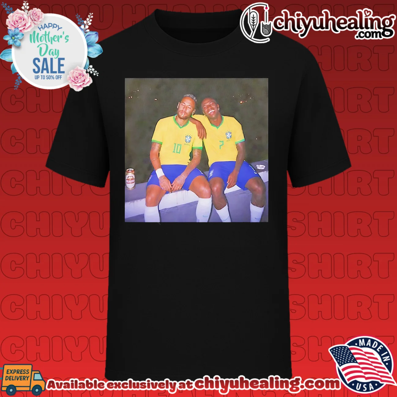 Neymar Jr and Vinicius Jr vintage shirt & hoodie